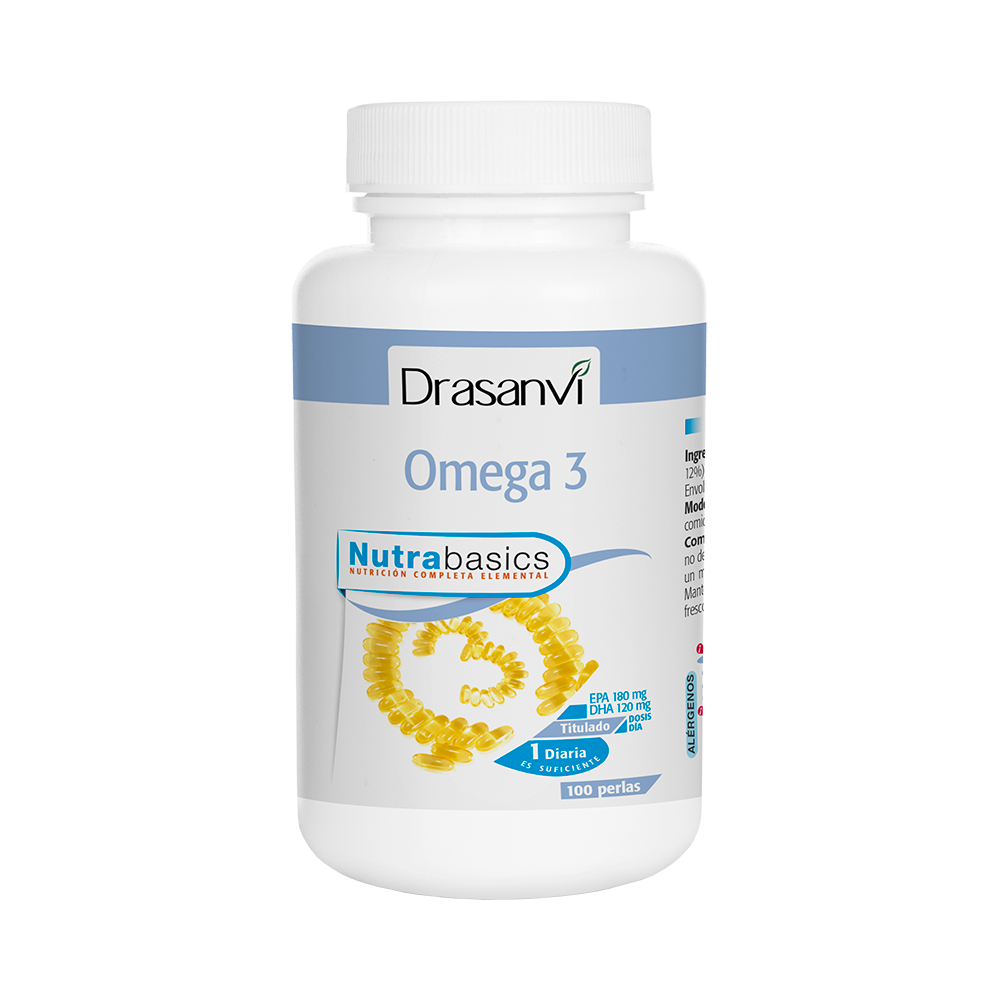 Omega 3 1000 mg Bote 100 Perlas Nutrabasicos Drasanvi