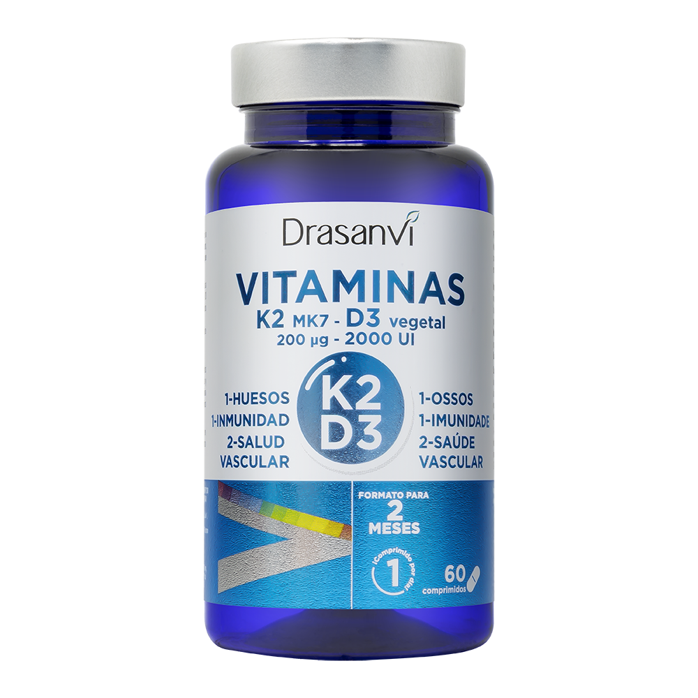 Vitamina K2 + D3 60 Comprimidos Drasanvi