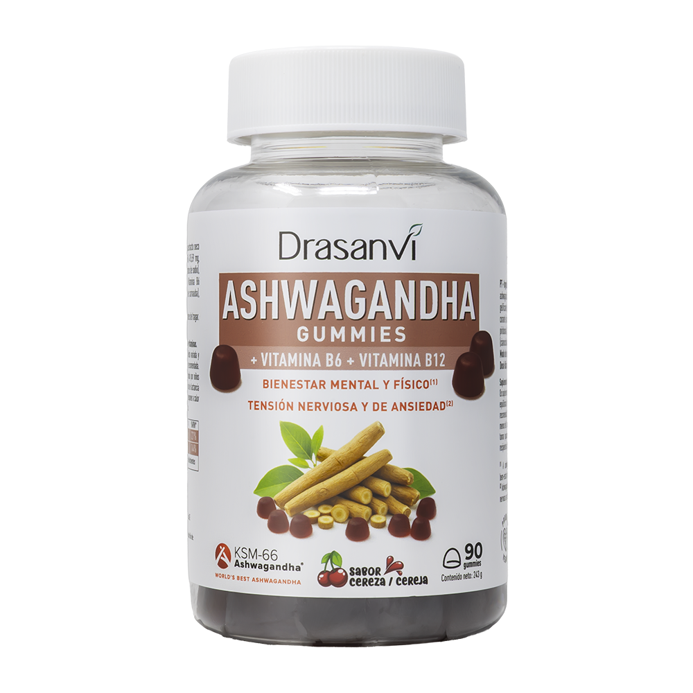 Ashwagandha KSM-66 90 gominolas sabor cereza Drasanvi