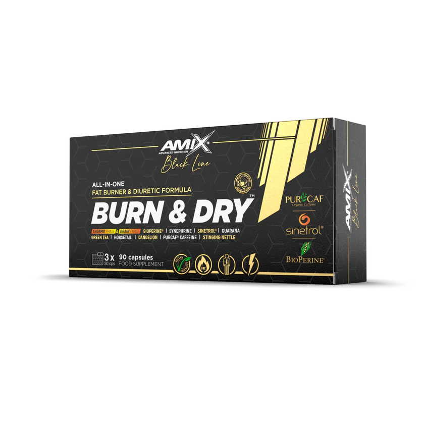 Termogénico Burn&Dry 90 caps – Black Line